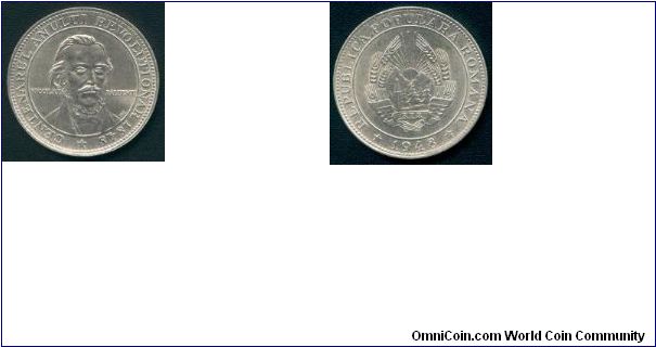 Centennial of 1848 revolution large silver medal (25 grams)