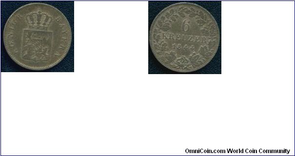 6 kreuzer 1844 Germany?Bayern
www.banivechi.home.ro