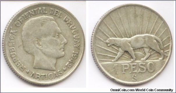 1 PESO - 1942So - 
SILVER.