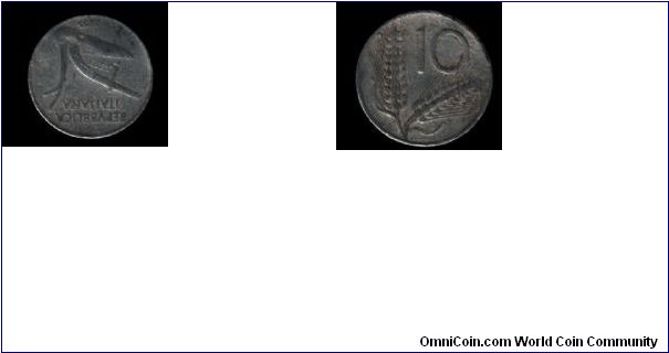 10 lire 1955 Italy