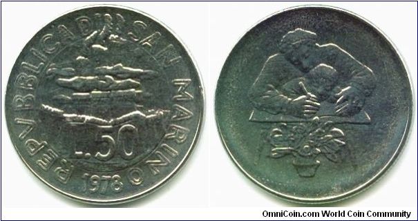 San Marino, 50 lire 1978.