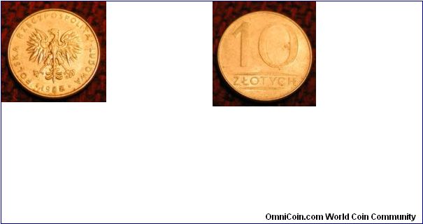 1988 Poland 10 Zlotych