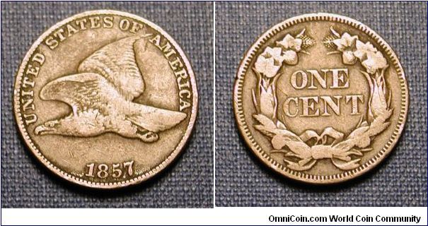 1857 Flying Eagle Cent