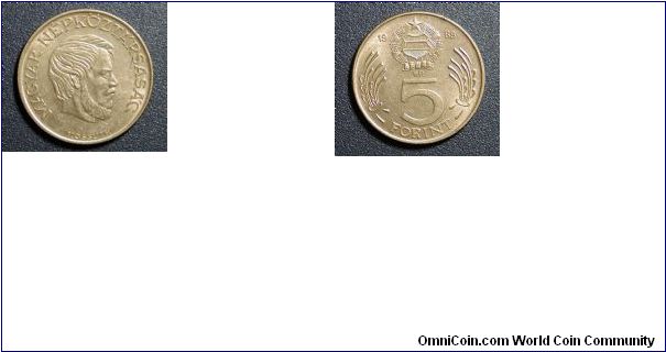 1988 Hungary 5 Forint