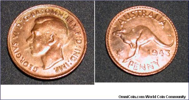 1943 Australia 1 Penny
