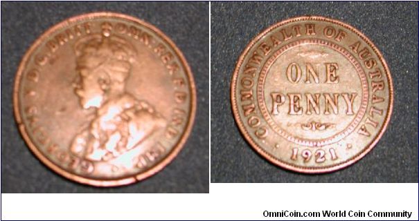 1921 Australia 1 Penny