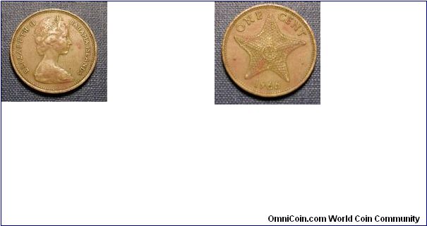 1966 Bahama Island Cent