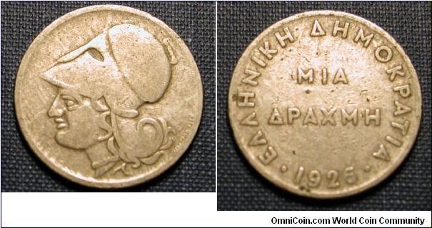 1926 Greece 1 Drachma