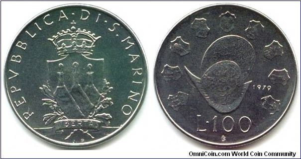 San Marino, 100 lire 1979.