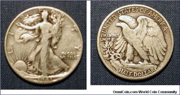 1941 Walking Liberty Half Dollar