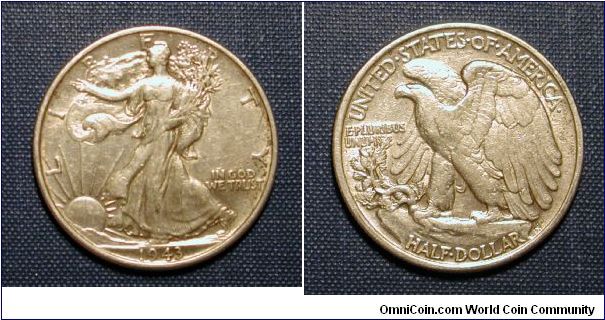 1943 Walking Liberty Half Dollar