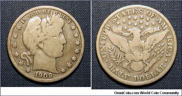 1909 Barber Half Dollar