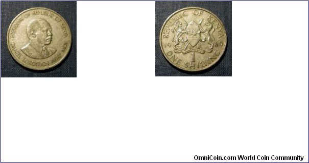 1989 Kenya One Shilling