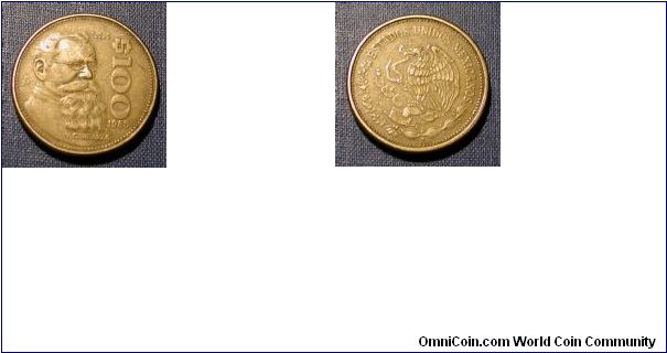 1985 Mexico 100 Pesos