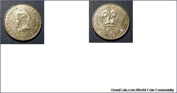 1997 French Polynesia 10 Francs