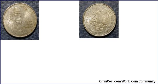 1986 Mexico 1 Peso
