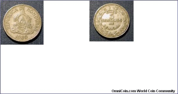 1980 Honduras 5 Cents