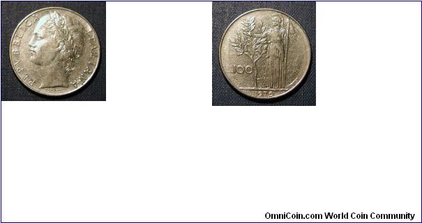 1976 Italy 100 Lira