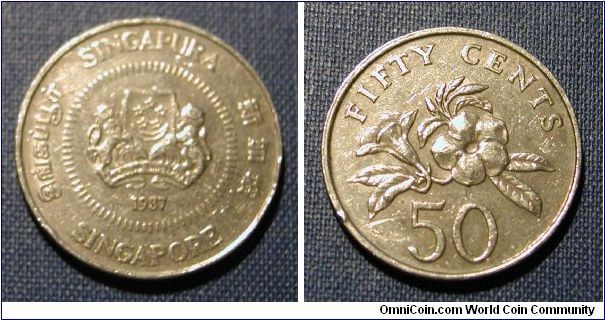1937 Singapore 50 Cents