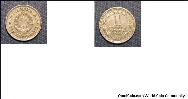 1968 Yugoslavia 1 Dinar