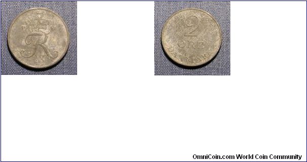 1956 Denmark 2 Ore