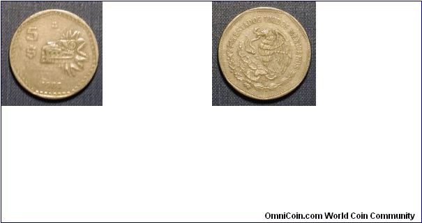 1980 Mexico 5 Pesos