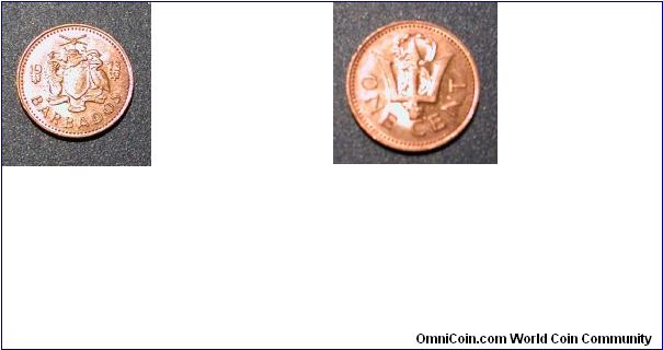 1971 Barbados 1 Cent