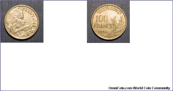 1955 France 100 Francs