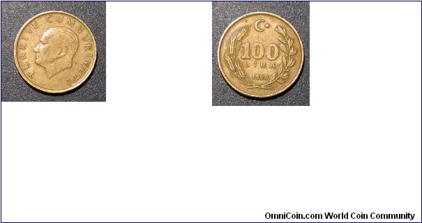 1989 Turkey 100 Lira