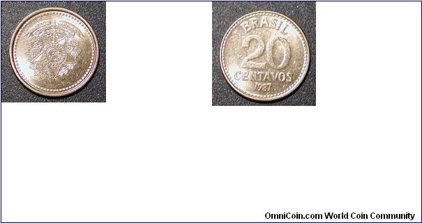 1987 Brazil 20 Centavos