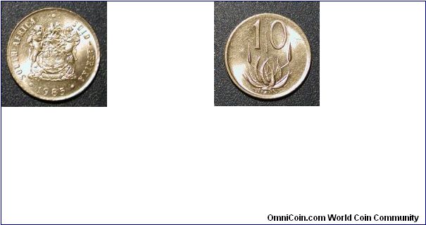 1985 South Africa 10 Cents