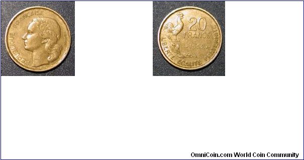 1952 France 20 Francs