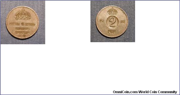 1962 Sweden 2 Ore