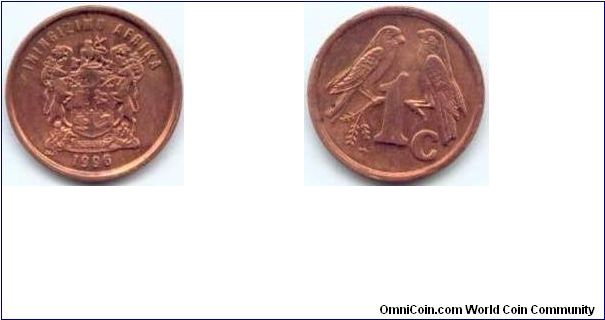 South Africa, 1 cent 1996.