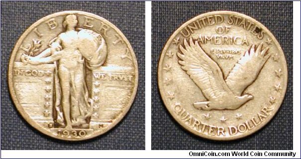 1930-S Standing Liberty Quarter