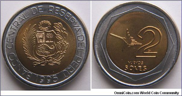 Peru, 2 soles, 1995