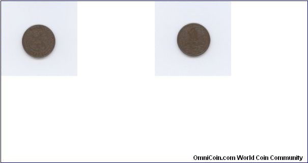1 cent
KM# 152
bronze
diam. 19 mm
