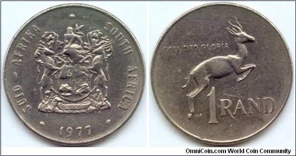 South Africa, 1 rand 1977.