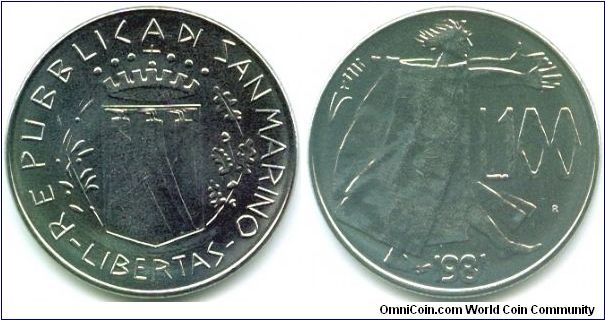 San Marino, 100 lire 1981.