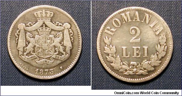1873 Romania 2 Lei