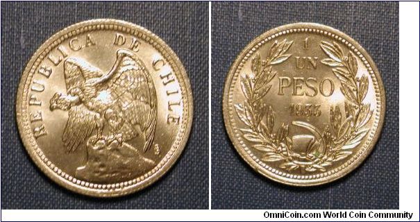 1933 Chile 1 Peso