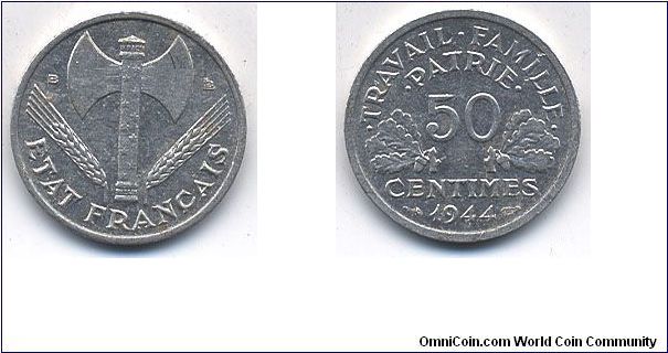 50 centimes Vichy France