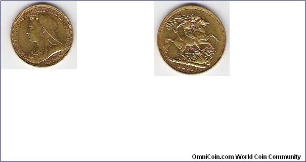 Queen Victoria
Full sovereign gold 7.988g