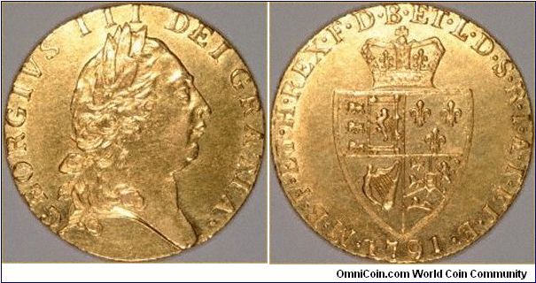 Gold guinea of George III