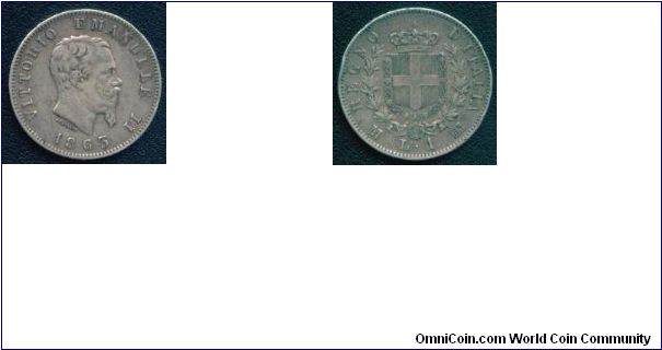1 Lira 1863 M
