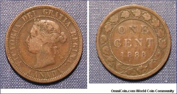 1888 Canada Large Cent