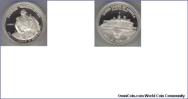 1992 Washington Half Dollar Commemorative, S mint.