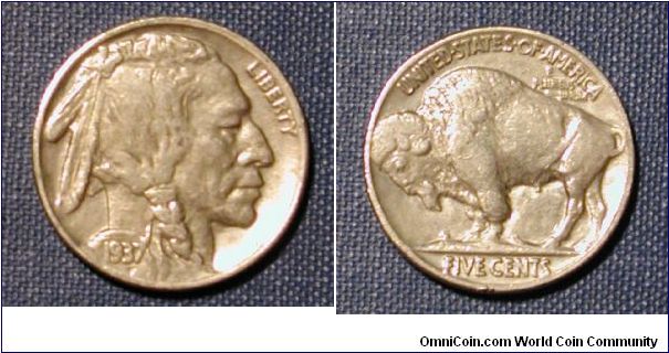 1937 Buffalo Nickel