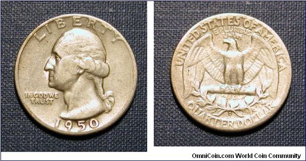 1950-D Washington Quarter