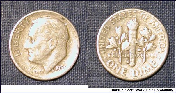 1950-S Roosevelt Dime